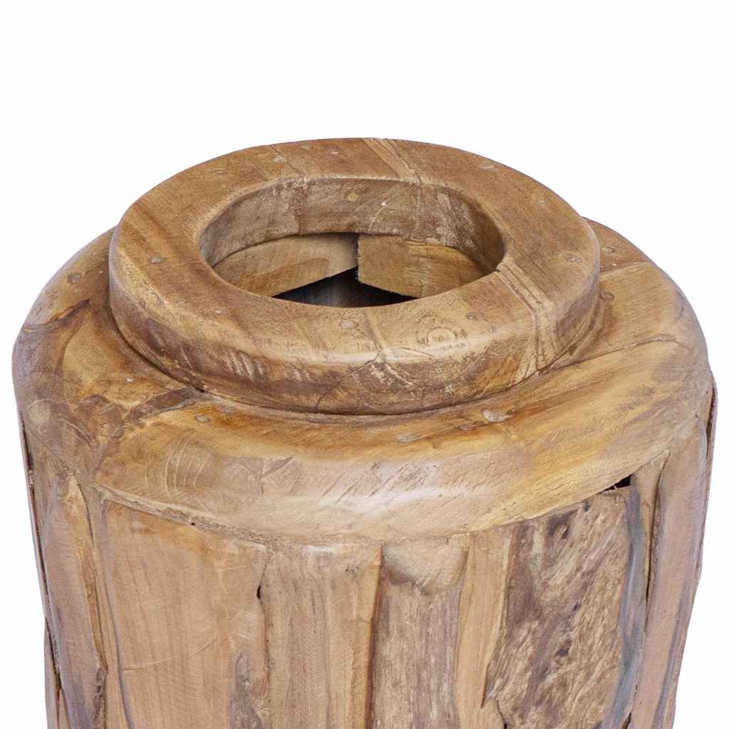 285209 vidaXL Decoration Vase 40x100 cm Solid Teak Wood 6