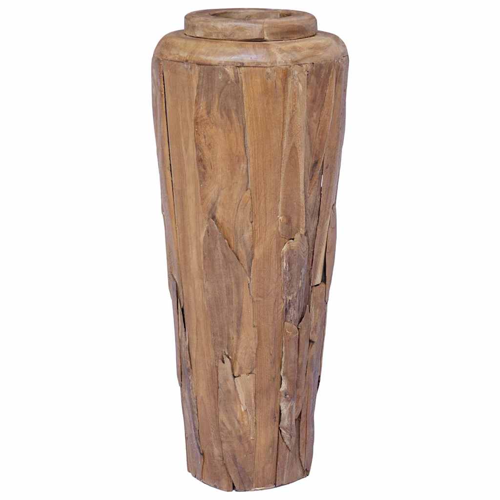 285209 vidaXL Decoration Vase 40x100 cm Solid Teak Wood 2