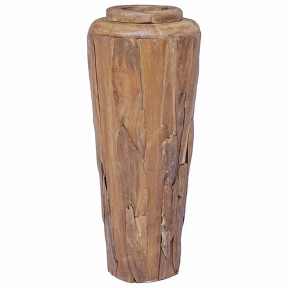 285209 vidaXL Decoration Vase 40x100 cm Solid Teak Wood 2
