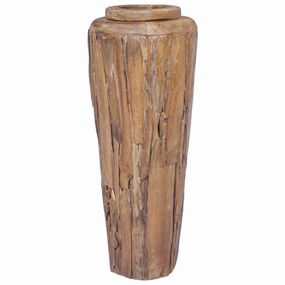 285209 vidaXL Decoration Vase 40x100 cm Solid Teak Wood 3