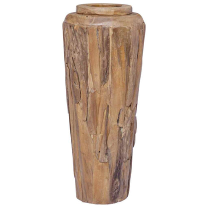 285209 vidaXL Decoration Vase 40x100 cm Solid Teak Wood 4