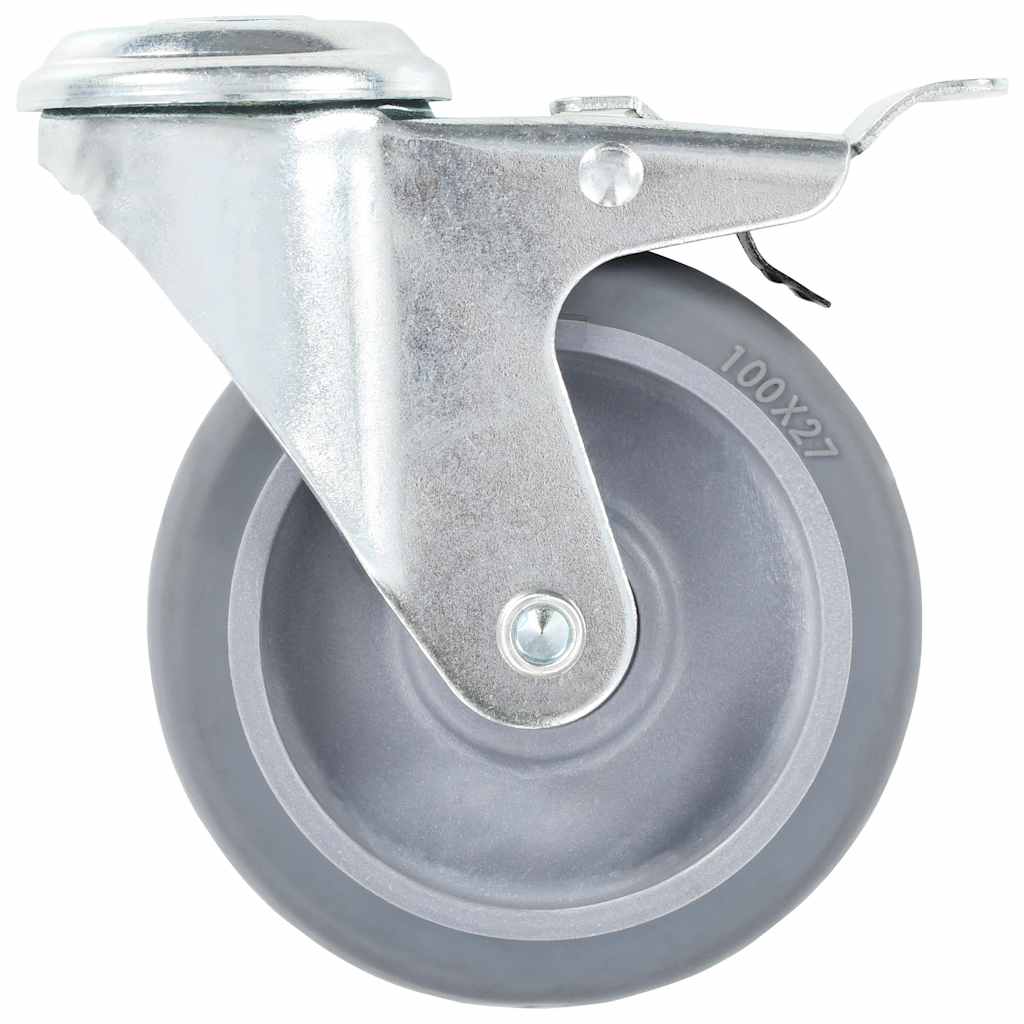 vidaXL 32 pcs Bolt Hole Swivel Casters 100 mm 4
