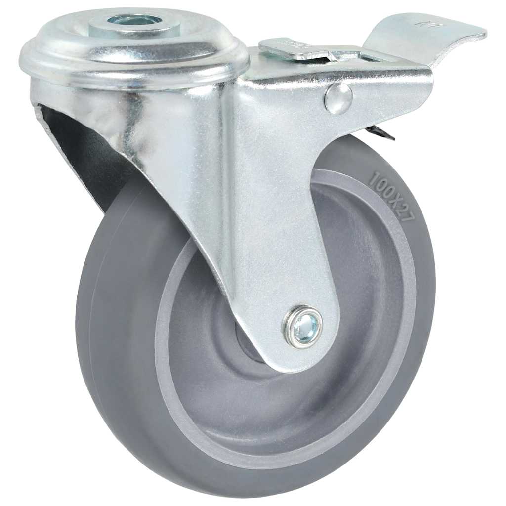 vidaXL 32 pcs Bolt Hole Swivel Casters 100 mm 5
