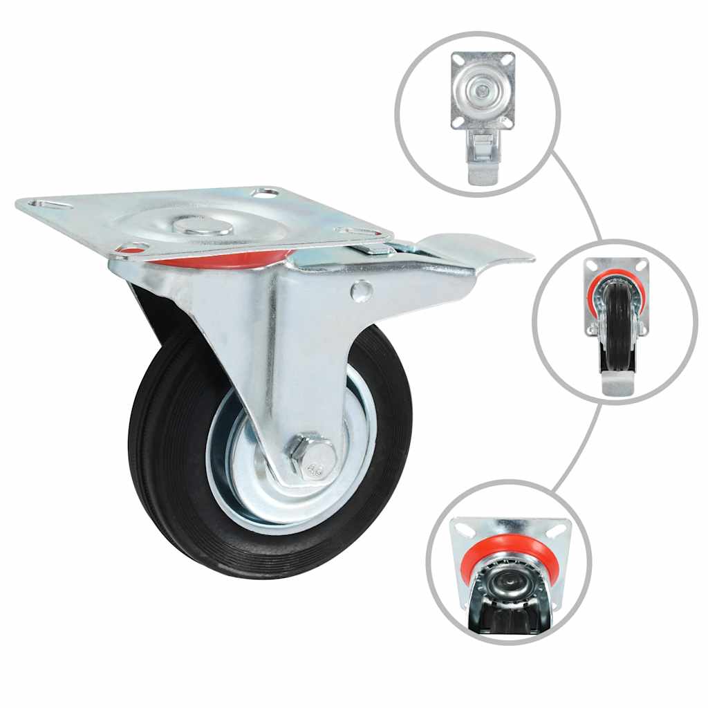 vidaXL 32 pcs Swivel Casters 100 mm 6