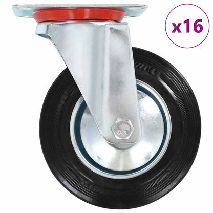 vidaXL 16 pcs Swivel Casters 160 mm 1
