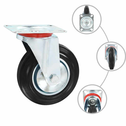 vidaXL 16 pcs Swivel Casters 160 mm 2