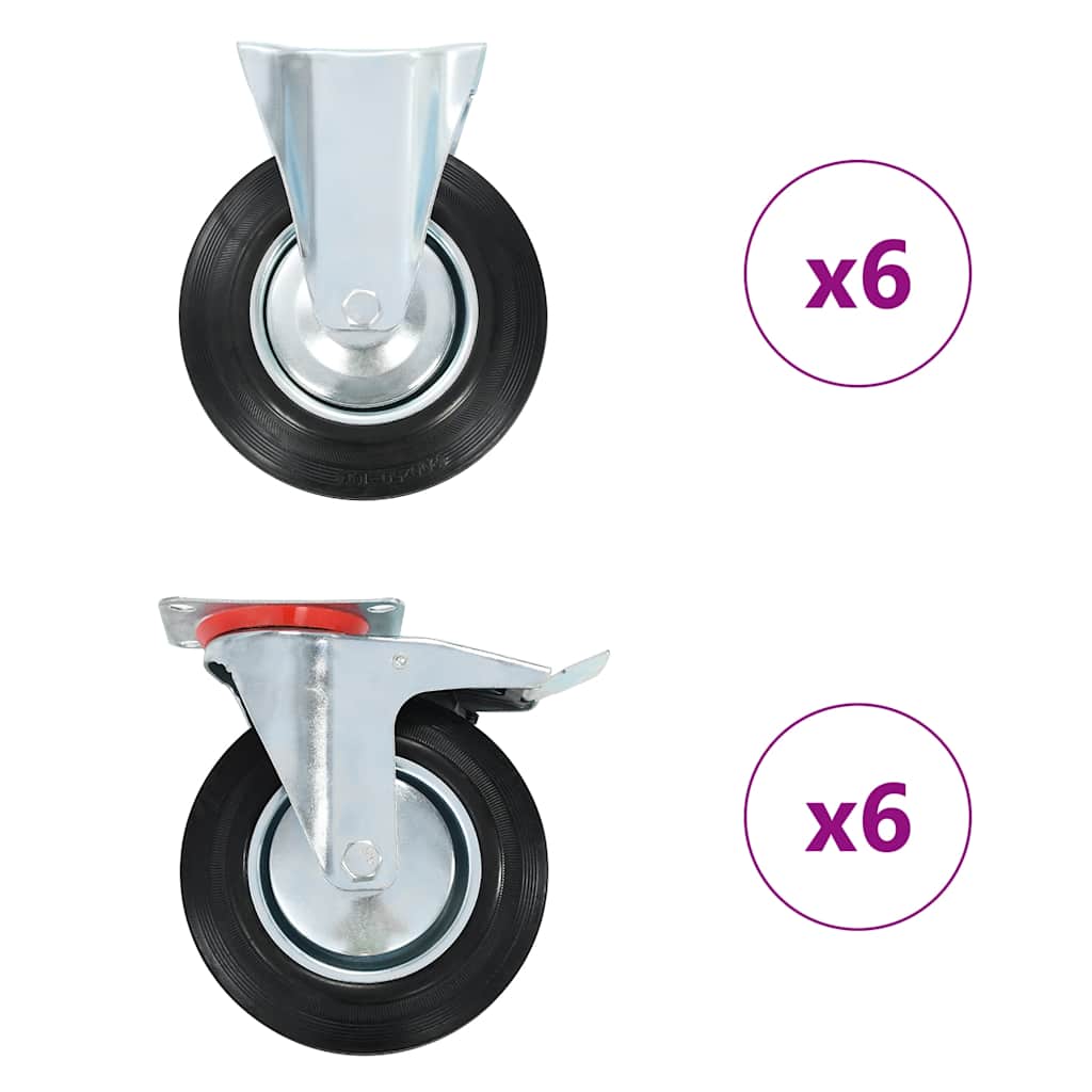 Casters 200 mm 12
