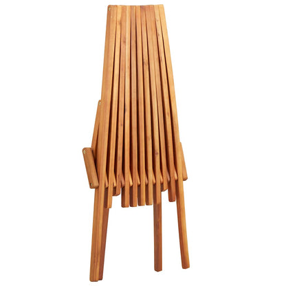 vidaXL Folding Outdoor Lounge Chairs 2 pcs Solid Acacia Wood 6