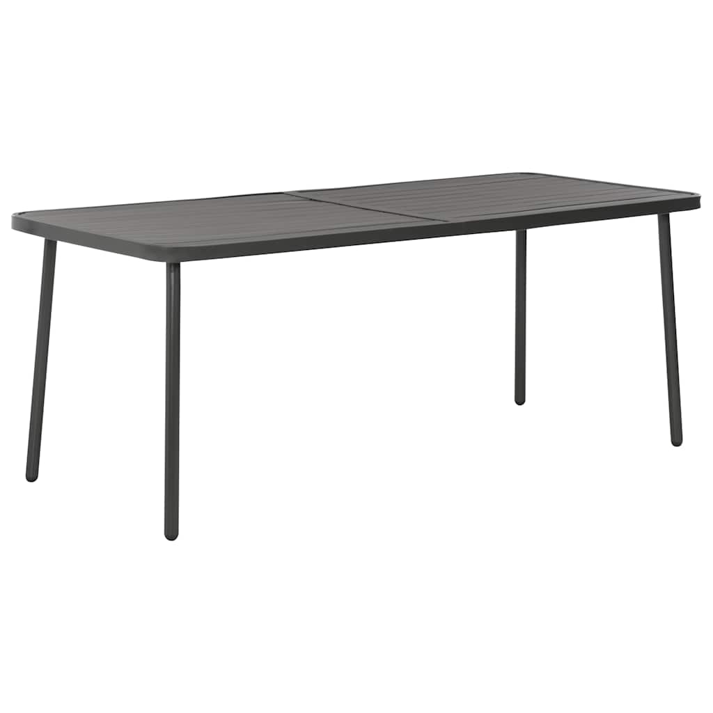vidaXL Garden Table Dark Grey 180x83x72 cm Steel 1