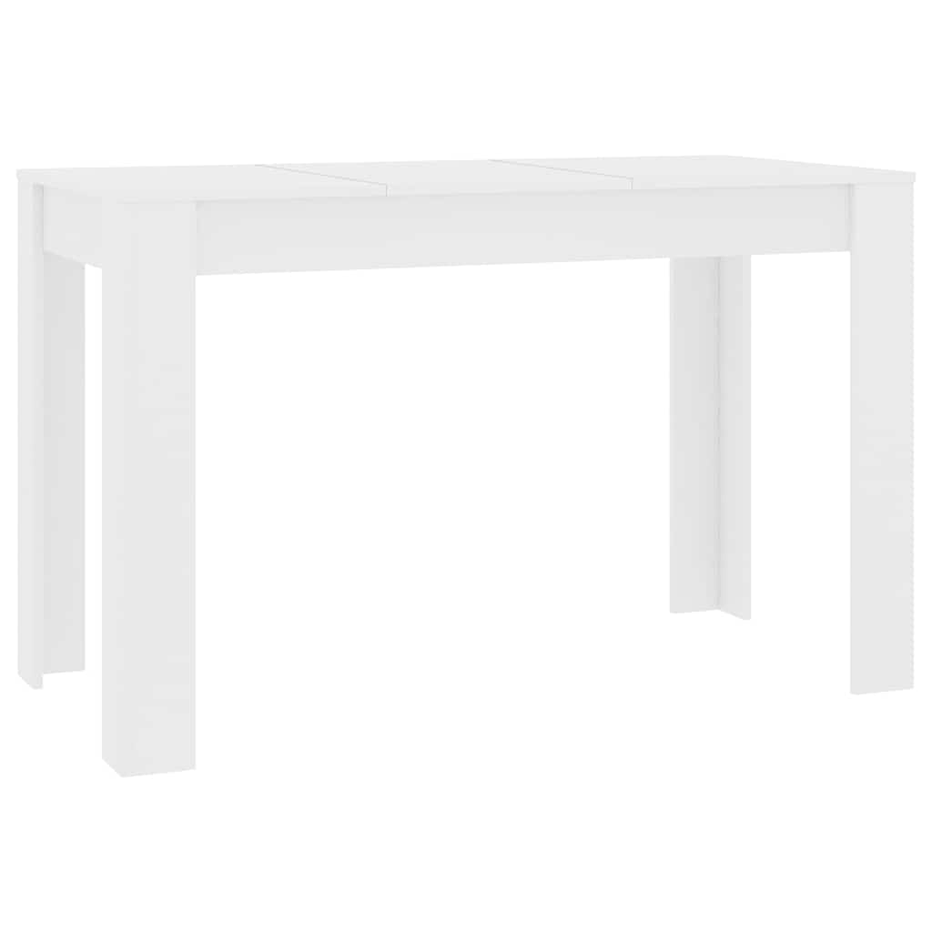 Dining Table 120x60x76 cm Engineered Wood White