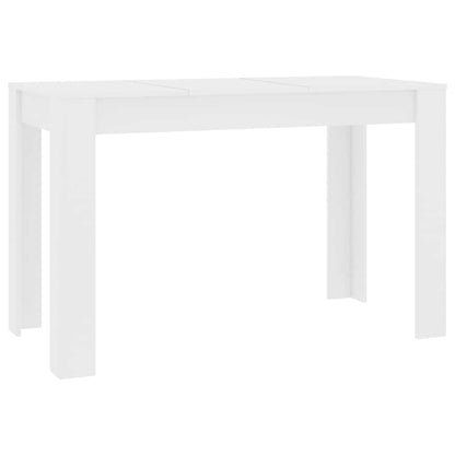 Dining Table 120x60x76 cm Engineered Wood White