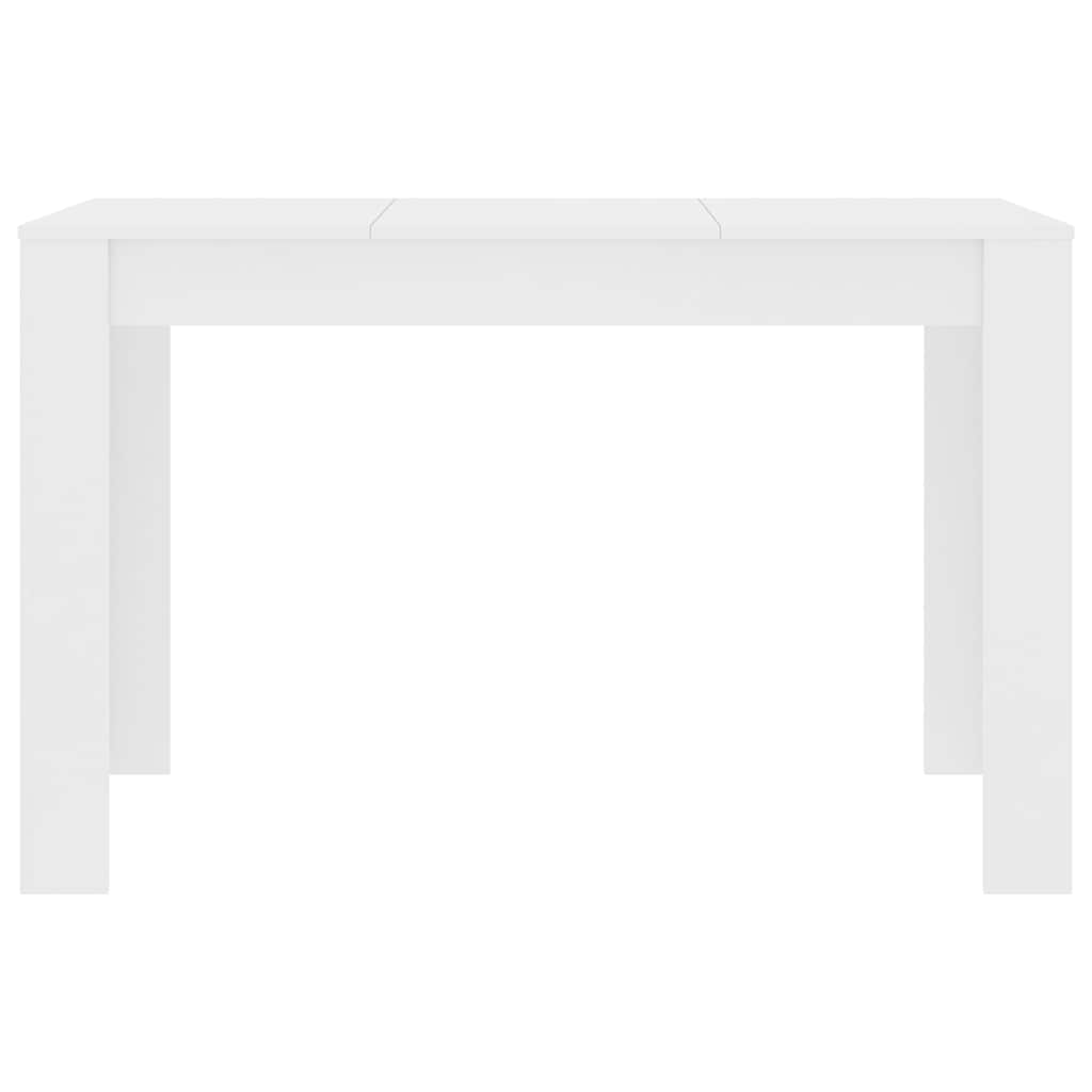 Dining Table 120x60x76 cm Engineered Wood White