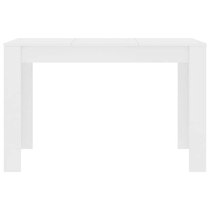 Dining Table 120x60x76 cm Engineered Wood White