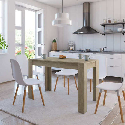 Dining Table 120x60x76 cm Engineered Wood Sonoma oak