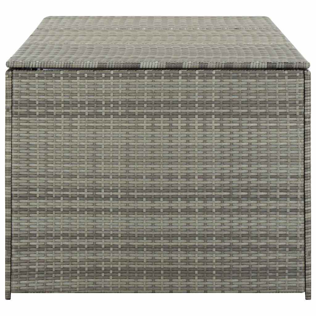 vidaXL Storage Chest | Grey | PE Rattan, Powder-Coated Steel | Large 5