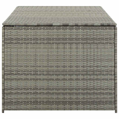 vidaXL Storage Chest | Grey | PE Rattan, Powder-Coated Steel | Large 5