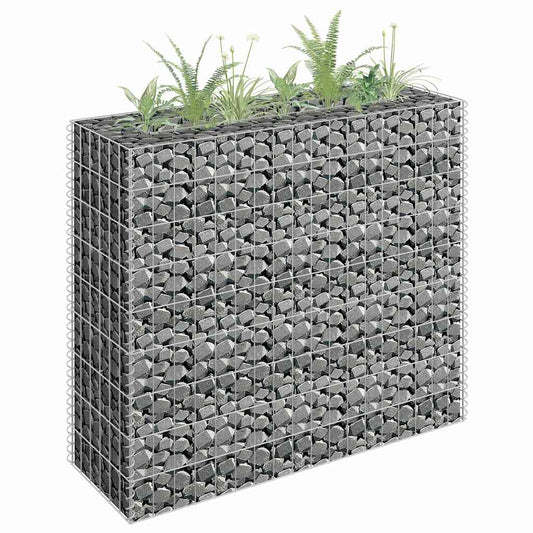Gabion Raised Bed Galvanised Steel 90 cm 90 cm