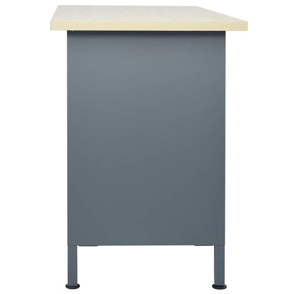 145346 vidaXL Workbench Black 120x60x85 cm Steel 4