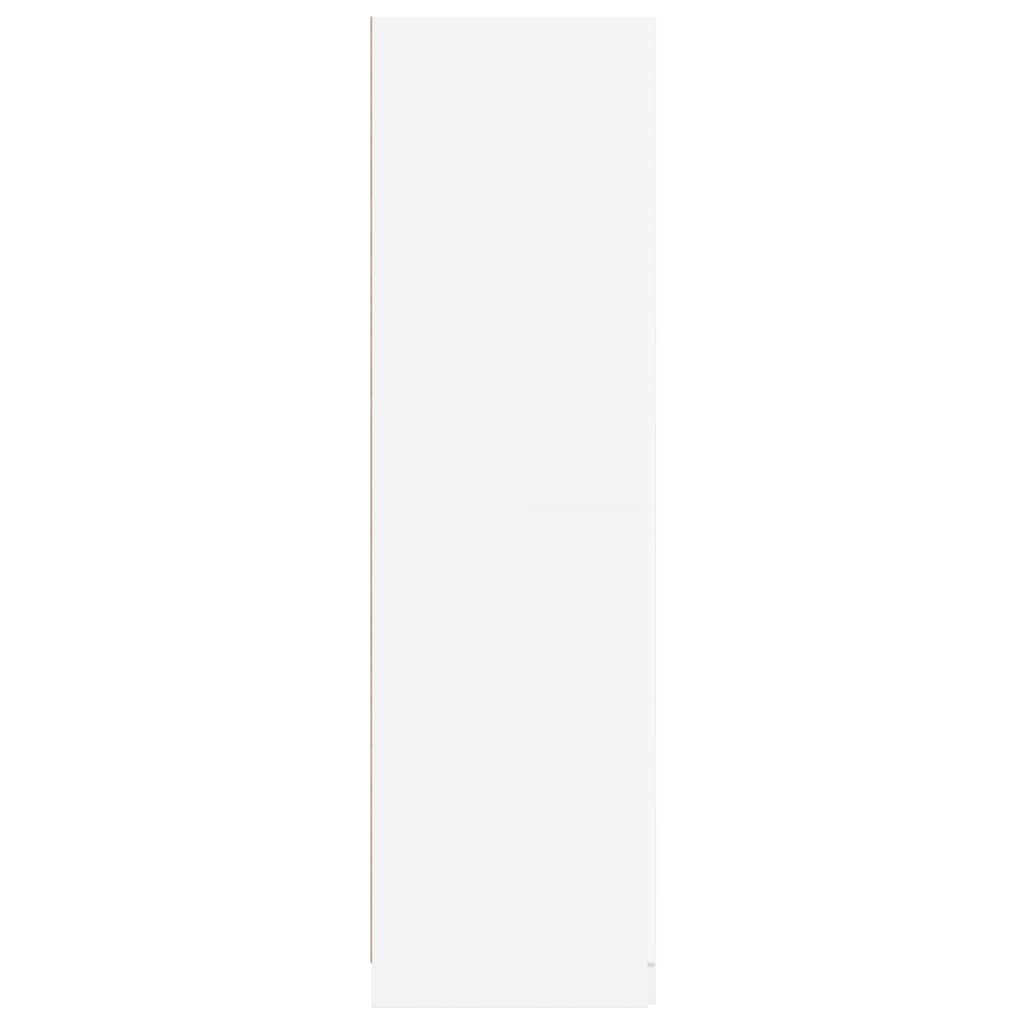 800639 vidaXL Wardrobe White 80x52x180 cm Engineered Wood 5