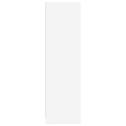 800639 vidaXL Wardrobe White 80x52x180 cm Engineered Wood 5