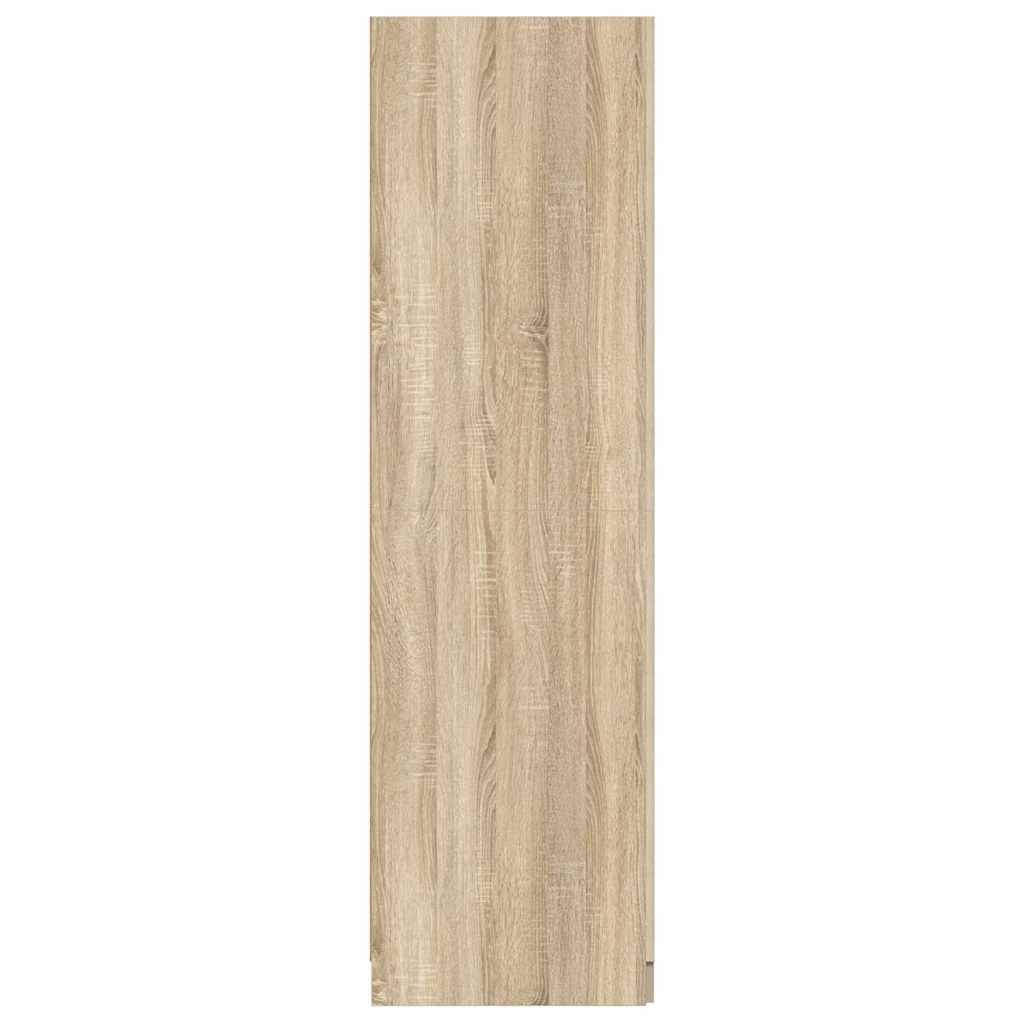 vidaXL Wardrobe Sonoma Oak 80x52x180 cm Engineered Wood 5