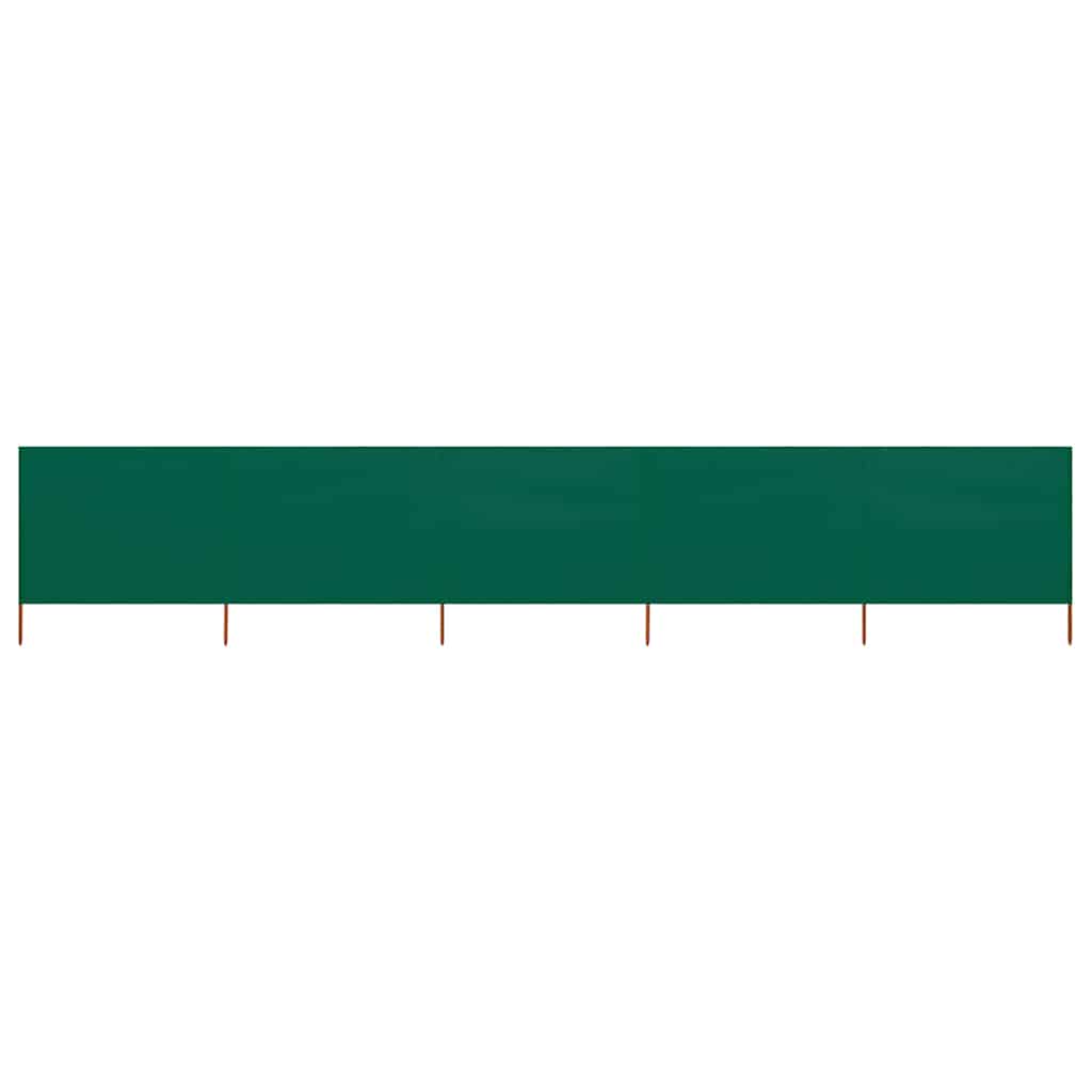 5-panel Wind Screen Fabric 600x80 cm Green