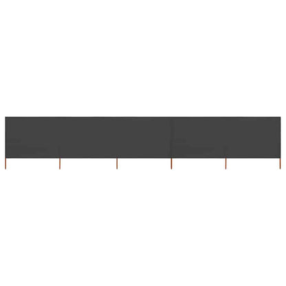 5-panel Wind Screen Fabric 600x80 cm Anthracite