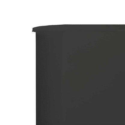 5-panel Wind Screen Fabric 600x80 cm Anthracite