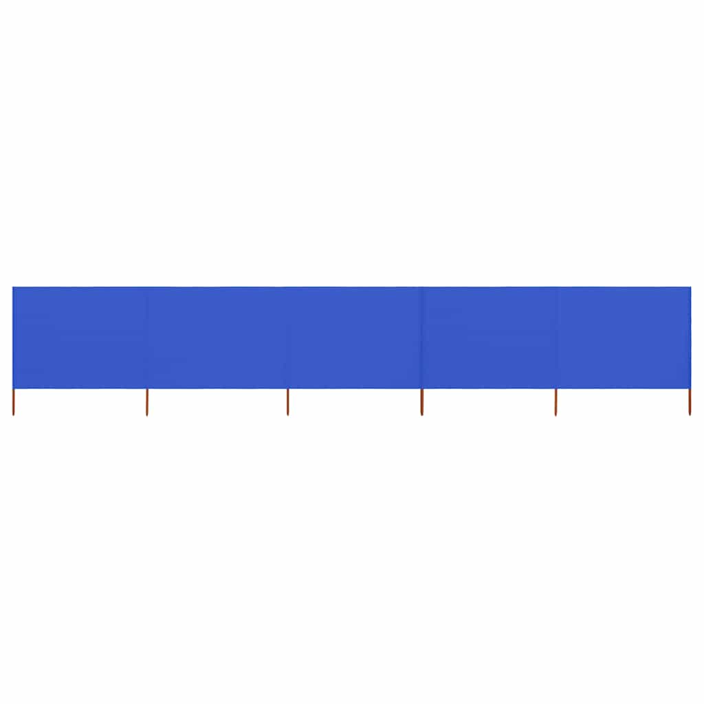 5-panel Wind Screen Fabric 600x80 cm Blue