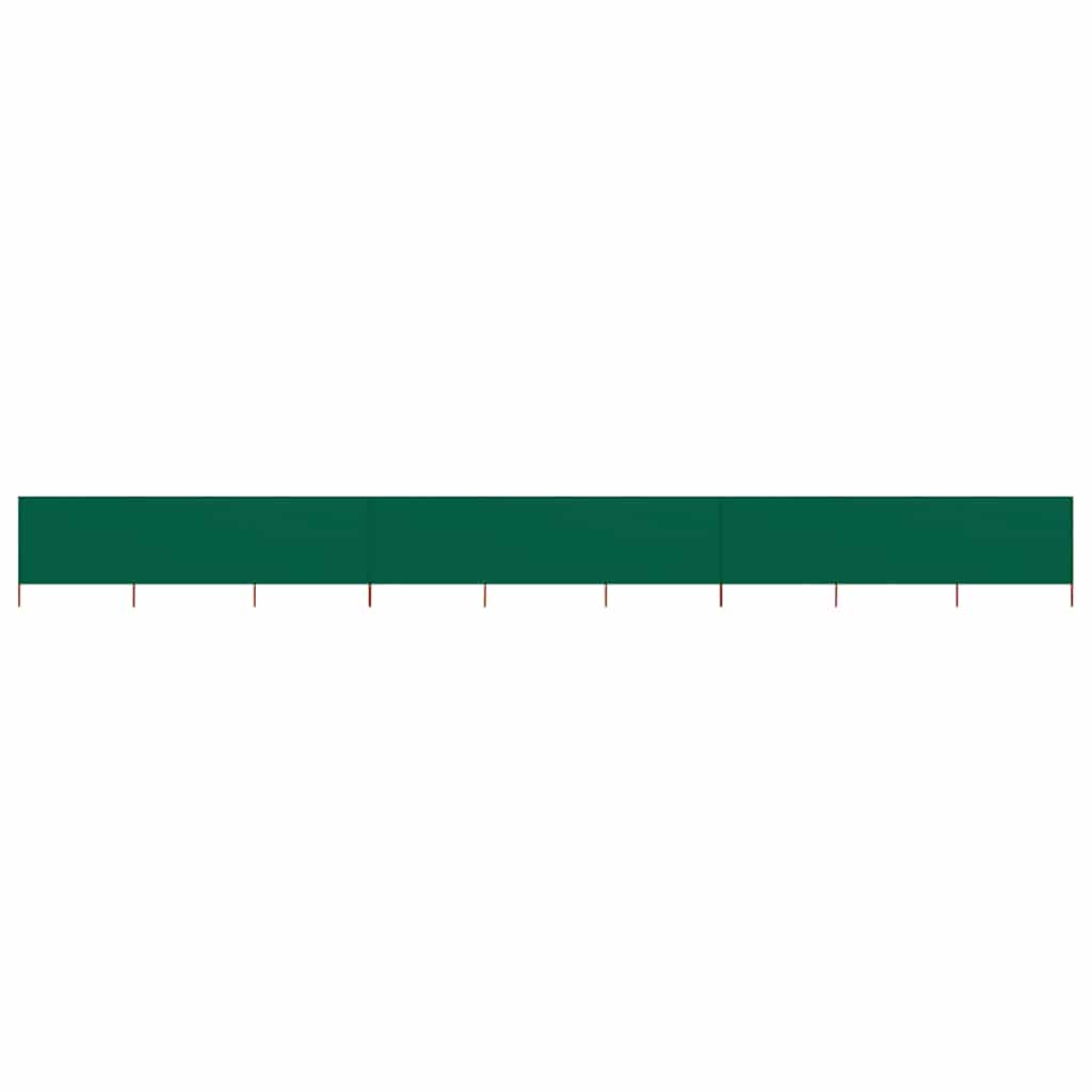 9-panel Wind Screen Fabric 1200x120 cm Green