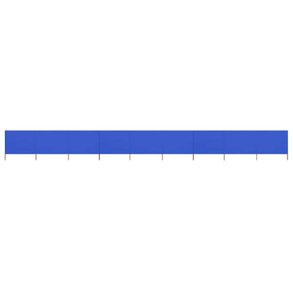 9-panel Wind Screen Fabric 1200x120 cm Blue