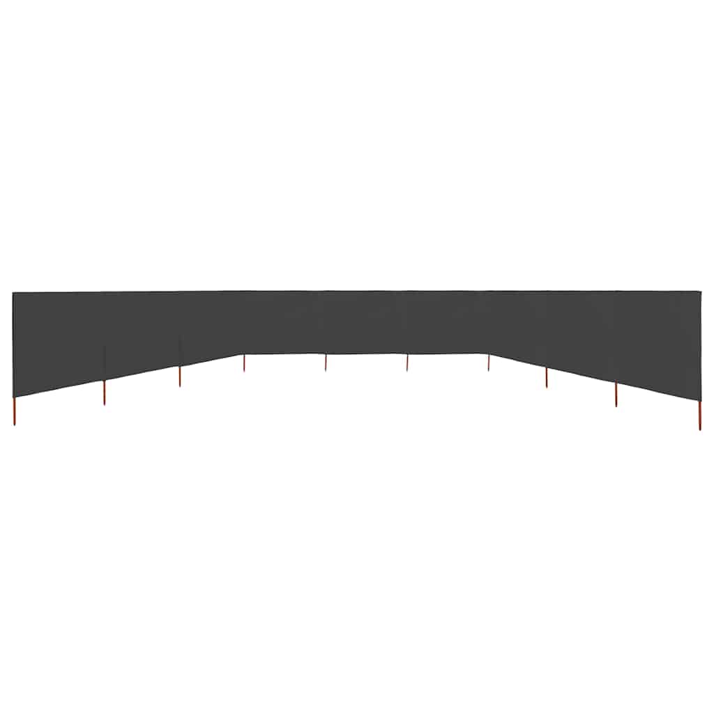 9-panel Wind Screen Fabric 1200x160 cm Anthracite