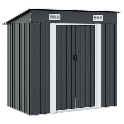47026 vidaXL Garden Shed Anthracite Steel 1