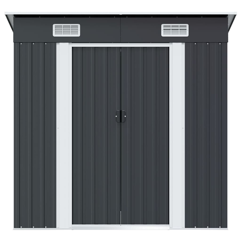 47026 vidaXL Garden Shed Anthracite Steel 5