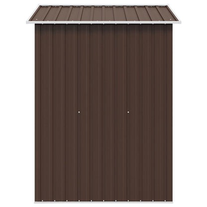 vidaXL Garden Shed | Brown | Galvanised Steel | Large | Durable | Garden Shed 6