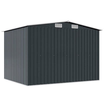 vidaXL Garden Storage Shed Anthracite Steel 257x205x178 cm 6