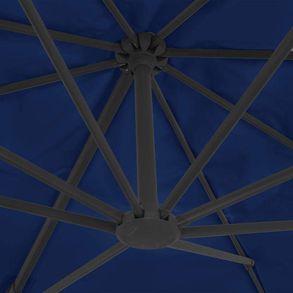 Cantilever Garden Parasol with Aluminium Pole Azure blue 400 x 300 cm