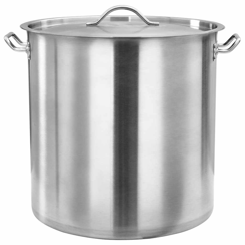 vidaXL Stock Pot 98 L 50x50 cm Stainless Steel 2