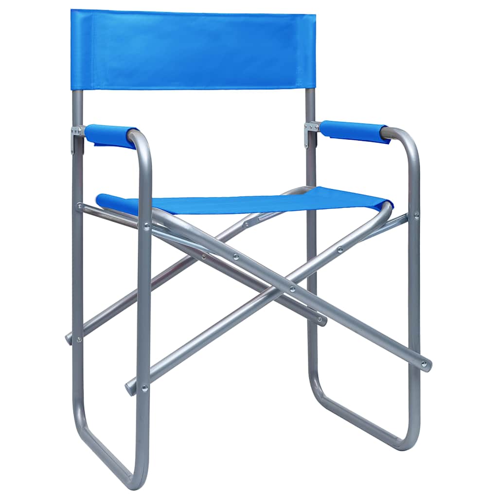 Director's Chairs 2 pcs Steel Blue