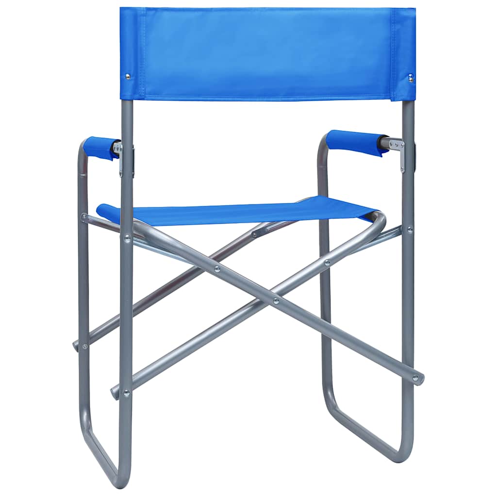 Director's Chairs 2 pcs Steel Blue