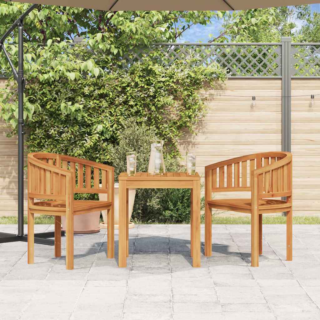 48019 vidaXL Banana Chairs 2 pcs Solid Teak Wood 3