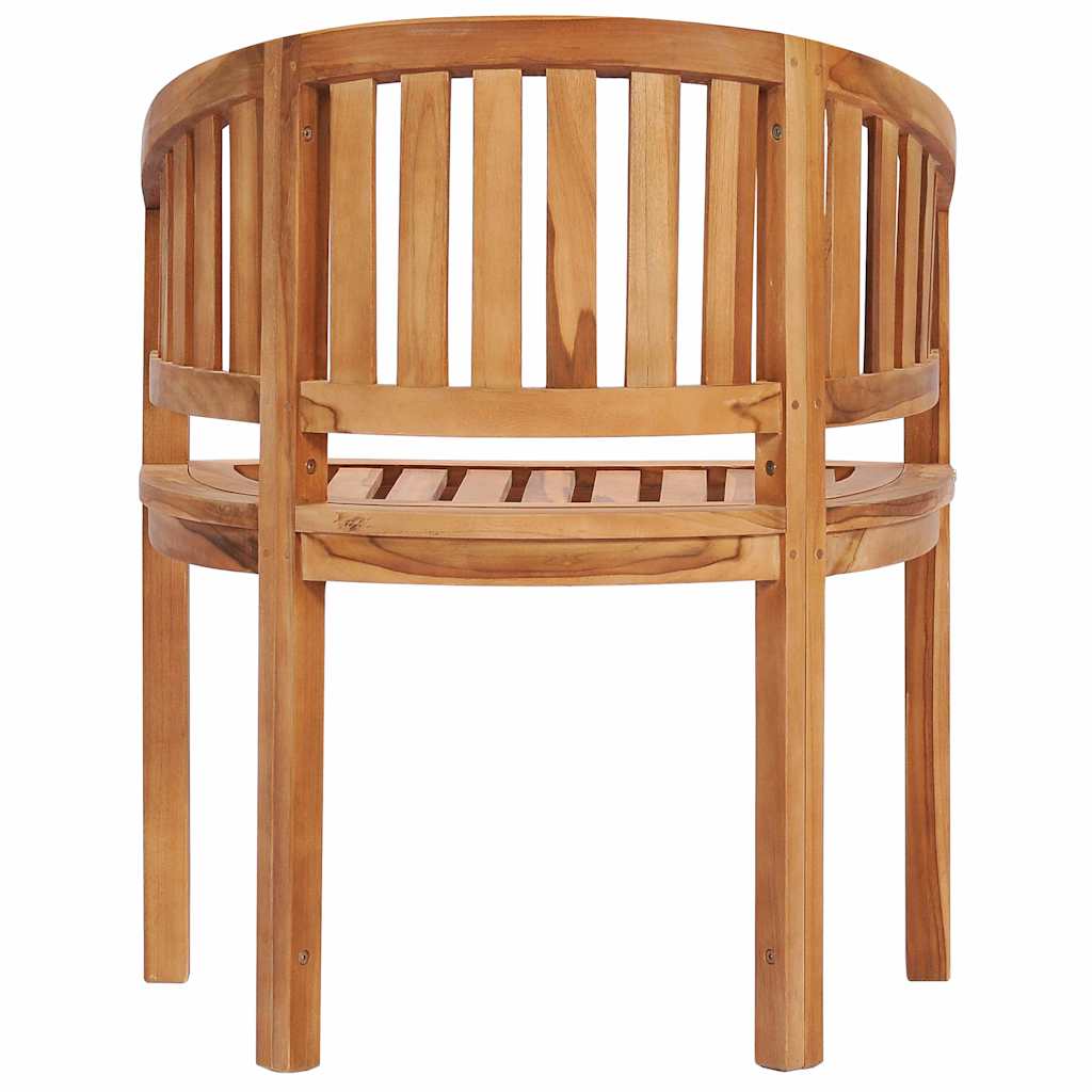 48019 vidaXL Banana Chairs 2 pcs Solid Teak Wood 5
