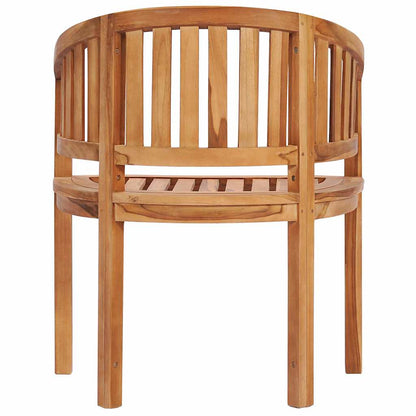 48019 vidaXL Banana Chairs 2 pcs Solid Teak Wood 5