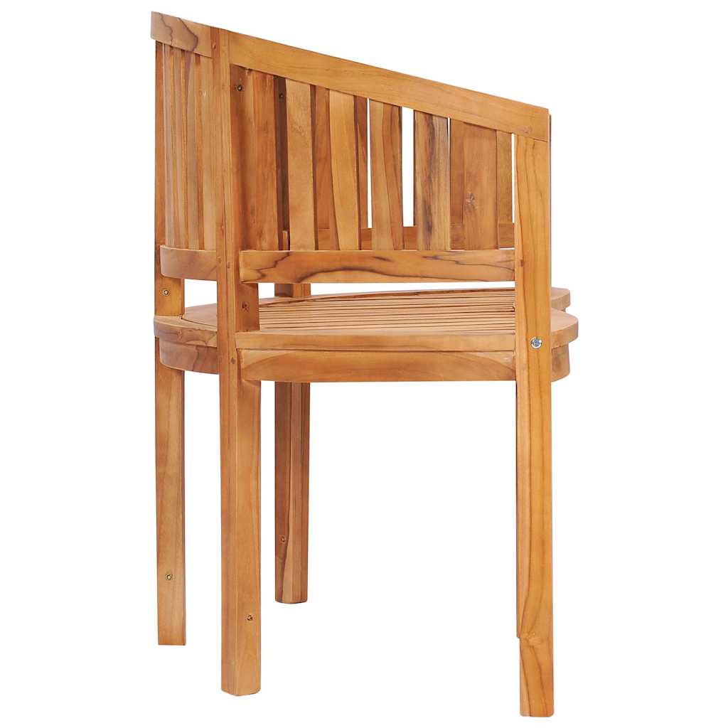 48021 vidaXL Banana Bench 151 cm Solid Teak Wood 5