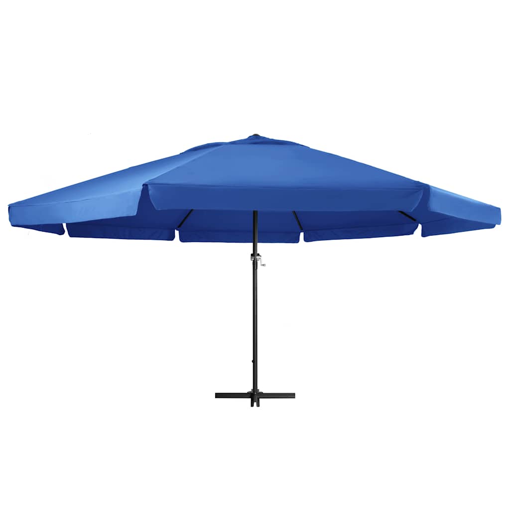 Garden Parasol with Aluminium Pole Azure blue 500 cm