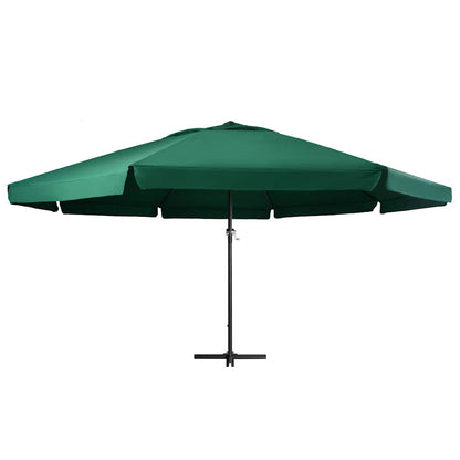Garden Parasol with Aluminium Pole Green 600 cm