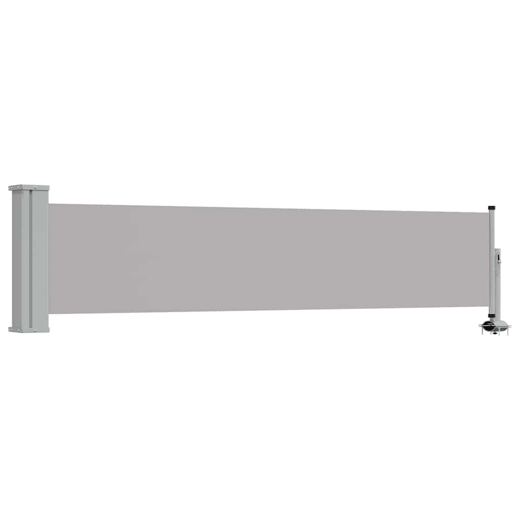 Patio Retractable Side Awning 60 x 300 cm Grey