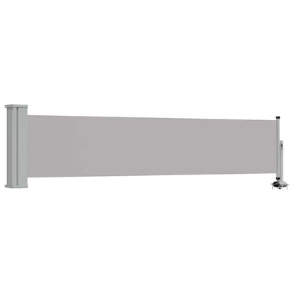 Patio Retractable Side Awning 60 x 300 cm Grey