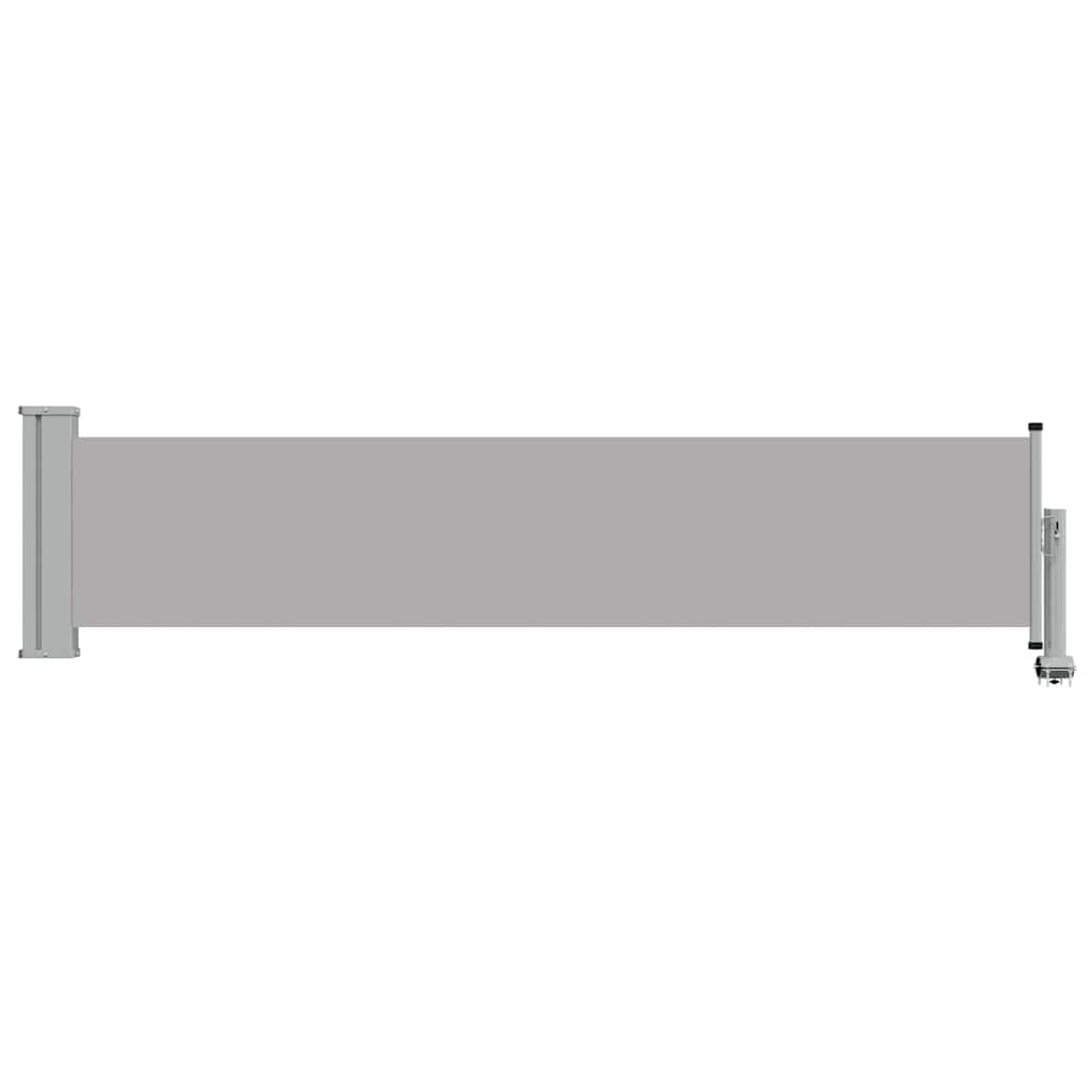 Patio Retractable Side Awning 60 x 300 cm Grey