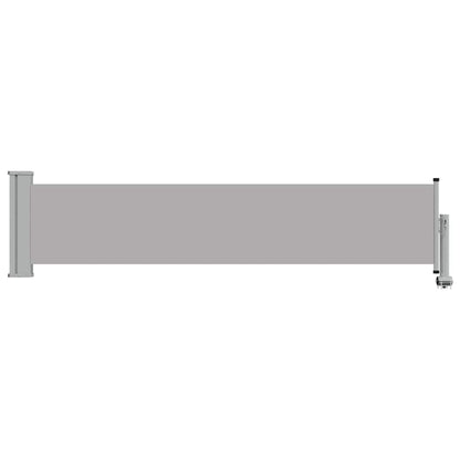 Patio Retractable Side Awning 60 x 300 cm Grey